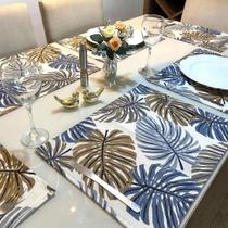 Jogo Americano Retangular Kit 8 Peças - Mes Costela Adao u Jogo Americano Retangular Kit 8 Peças - Mes Costela Adao u