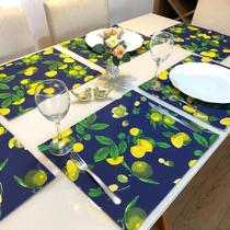 Jogo Americano Retangular Kit 8 Peças - Mesa Posta Prom Limã Jogo Americano Retangular Kit 8 Peças - Mesa Posta Prom Limã