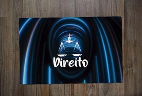 Jogo Americano Retangular Neoprene Direito Azul