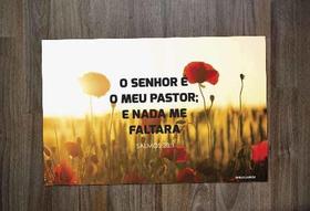 Jogo Americano Retangular Neoprene Estampas Evangélico Católico