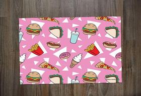 Jogo Americano Retangular Neoprene Fast Food Jogo Americano Retangular Neoprene Fast Food