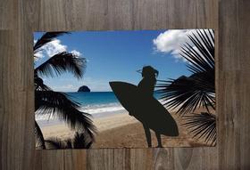 Jogo Americano Retangular Neoprene Mulher com Prancha