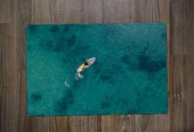 Jogo Americano Retangular Neoprene Prancha no Mar Jogo Americano Retangular Neoprene Prancha no Mar