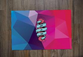 Jogo Americano Retangular Neoprene Skate SK8 Skateboarding