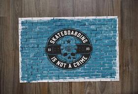 Jogo Americano Retangular Neoprene Skate SK8 Skateboarding