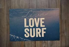 Jogo Americano Retangular Neoprene Surf Live Love Surf