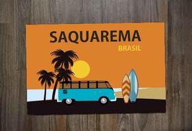 Jogo Americano Retangular Neoprene Surf Surfista Praia