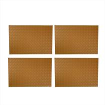 Jogo Americano Retangular Souspla Kit 4 Unidades Caramelo