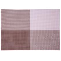 Jogo Americano Retangular Vizapi 28x43cm Degradê Marrom Fendi