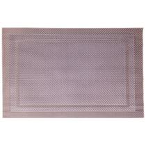 Jogo Americano Retangular Vizapi 28x43cm Flórida Prata