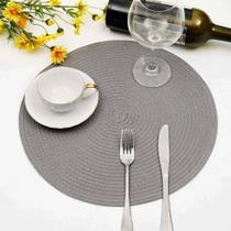 Jogo Americano Souplast Redondo Jantar Mesa Posta 37cm Jogo Americano Souplast Redondo Jantar Mesa Posta 37cm