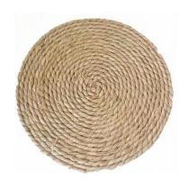 Jogo Americano Sousplat De Palha Natural 38cm Jogo Americano Sousplat De Palha Natural 38cm