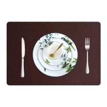 Jogo Americano Sousplat Retangular 4 Peças Limpa Facil Couro Jogo Americano Sousplat Retangular 4 Peças Limpa Facil Couro