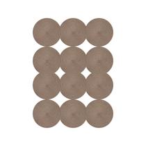 Jogo Americano Taupe 37cm Kit 12 Rafimex Jogo Americano Taupe 37cm Kit 12 Rafimex