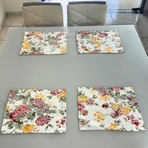 Jogo Americano Tecido Jacquard Estampado Mesa Posta 44x37cm