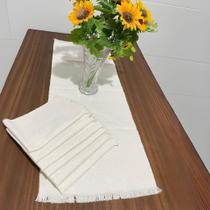 Jogo Americano Tecido Tear 7 Peças Retangular mesa posta Jogo Americano Tecido Tear 7 Peças Retangular mesa posta