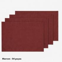 Jogo Americano Tecido tipo Linho Misto Kit 4 ou 6 peças Mesa Posta Retangular. Cor:MarromQuantidade:4 peças Jogo Americano Tecido tipo Linho Misto Kit 4 ou 6 peças Mesa Posta Retangular. Cor:MarromQuantidade:4 peças
