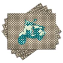 Jogo Americano - Vespa com 4 peças - 732Jo Jogo Americano - Vespa com 4 peças - 732Jo