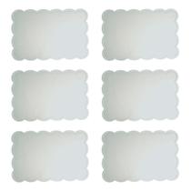 Jogo Americano Vinílico Branco Com 6 Peças 45x30cm