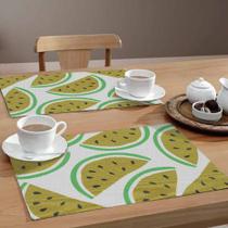 Jogo Americano Watermelon Ye 4 Peças 30x40 Base Emborrachada
