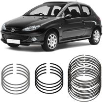 Jogo Anel Segmento Std 206 1.6 16v 2001 A 2009 Metal Leve Jogo Anel Segmento Std 206 1.6 16v 2001 A 2009 Metal Leve