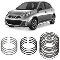 Jogo Anel Segmento Std Nissan March 1.0 2012 A 2016 Metal Le