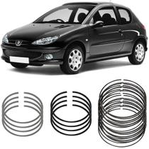 Jogo Anel Segmento Std Peugeot 206 1.4 2004 A 2010 Metal Leve