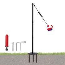 Jogo ao ar livre Tetherball Set Arejonner com poste ajustável de 2,5 m