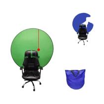 Jogo ao vivo chromakey fotografia estúdio cadeira dupla face pano de fundo verde tela azul