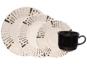 Jogo Aparelho De Jantar Malaya Em Cerâmica Com 16 Peças