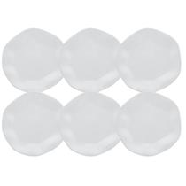 Jogo Aparelho De Jantar Oxford Pratos Rasos 27,5cm 06 Peças Ryo White Branco Carâmica