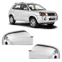 Jogo Aplique Capa Cromada Retrovisor Hyundai Tucson 2009