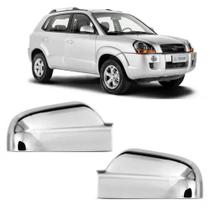 Jogo Aplique Capa Cromada Retrovisor Hyundai Tucson 2012