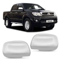 Jogo Aplique Capa Cromada Retrovisor Toyota Hilux 2010 Jogo Aplique Capa Cromada Retrovisor Toyota Hilux 2010
