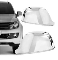 Jogo Aplique Capa Cromada Retrovisor Volkswagen Amarok 2010