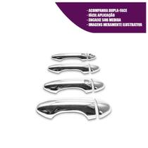Jogo Aplique Cromado Maçaneta IX35 2017 2018 2019 2020 2021 2022 2023 - 4 Portas Com Keyless Jogo Aplique Cromado Maçaneta IX35 2017 2018 2019 2020 2021 2022 2023 - 4 Portas Com Keyless