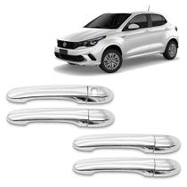 Jogo Aplique Cromado para Maçaneta Externa Argo Cronos 2018 2019 2020 2021 4 Portas Jogo Aplique Cromado para Maçaneta Externa Argo Cronos 2018 2019 2020 2021 4 Portas