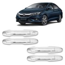 Jogo Aplique Cromado para Maçaneta Externa City 2015 2016 2017 2018 2019 2020 2021 2022 2023 4 Portas Jogo Aplique Cromado para Maçaneta Externa City 2015 2016 2017 2018 2019 2020 2021 2022 2023 4 Portas