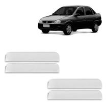 Jogo Aplique Cromado para Maçaneta Externa Corsa G1 2003 a 2016 4 Portas