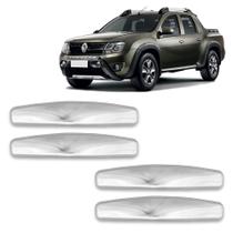 Jogo Aplique Cromado para Maçaneta Externa Duster Oroch Sandero Symbol 2007 a 2021 4 Portas Jogo Aplique Cromado para Maçaneta Externa Duster Oroch Sandero Symbol 2007 a 2021 4 Portas