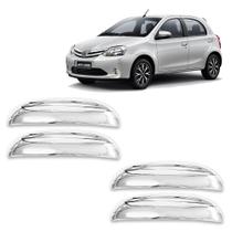 Jogo Aplique Cromado para Maçaneta Externa Etios 2013 2014 2015 2016 2017 2018 2019 2020 2021 4P Jogo Aplique Cromado para Maçaneta Externa Etios 2013 2014 2015 2016 2017 2018 2019 2020 2021 4P