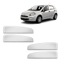 Jogo Aplique Cromado para Maçaneta Externa Linea 2009 a 2016 Punto 2008 a 2017 4 Portas Jogo Aplique Cromado para Maçaneta Externa Linea 2009 a 2016 Punto 2008 a 2017 4 Portas