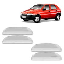 Jogo Aplique Cromado para Maçaneta Externa Palio Siena G1 G2 1996 a 2006 4 Portas Jogo Aplique Cromado para Maçaneta Externa Palio Siena G1 G2 1996 a 2006 4 Portas