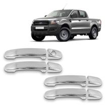Jogo Aplique Cromado para Maçaneta Externa Ranger 2013 2014 2015 2016 2017 2018 2019 2020 4 Portas Jogo Aplique Cromado para Maçaneta Externa Ranger 2013 2014 2015 2016 2017 2018 2019 2020 4 Portas