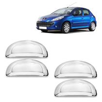 Jogo Aplique Cromado para Peugeot Maçaneta Externa 206 2001 a 2010 207 2009 a 2015 4 Portas Jogo Aplique Cromado para Peugeot Maçaneta Externa 206 2001 a 2010 207 2009 a 2015 4 Portas