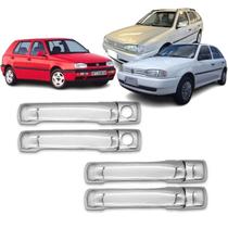 Jogo Aplique da Maçaneta Golf 92/98 Gol Parati Bola 95/99 4 Portas Cromado