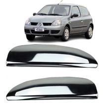 Jogo Aplique da Maçaneta Renault Clio 00/16 2 Portas Cromado Jogo Aplique da Maçaneta Renault Clio 00/16 2 Portas Cromado