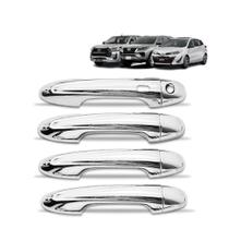 Jogo Aplique de Maçaneta 1 Keyless cromado Hilux Sw4