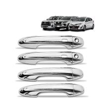 Jogo Aplique de Maçaneta 2 Keyless cromado Hilux Sw4 Jogo Aplique de Maçaneta 2 Keyless cromado Hilux Sw4