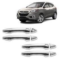 Jogo Aplique Maçaneta Cromado IX35 2017 a 2023 - 4 Portas Com Keyless